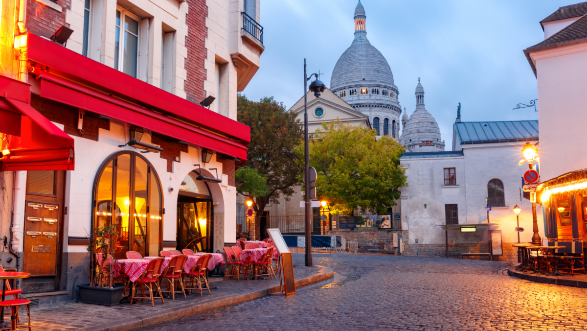 Montmartre e la ‎Basilica del Sacro Cuore, nella zona nord di Parigi