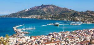 Il porto di Zante visto dall’alto